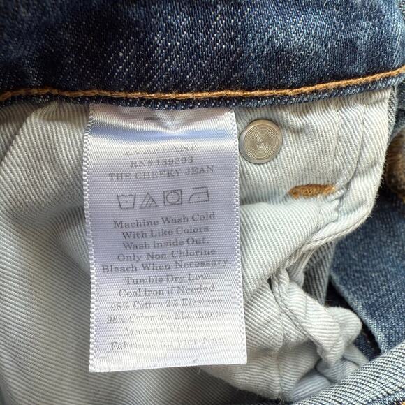 Everlane Women's Original Cheeky Jean in Medium Washed Blue 32 Crop - Picture 3 of 4